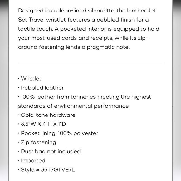 Michael Kors Jet Set Travel Large Pebbled Leather Wallet - Picture 3 of 6